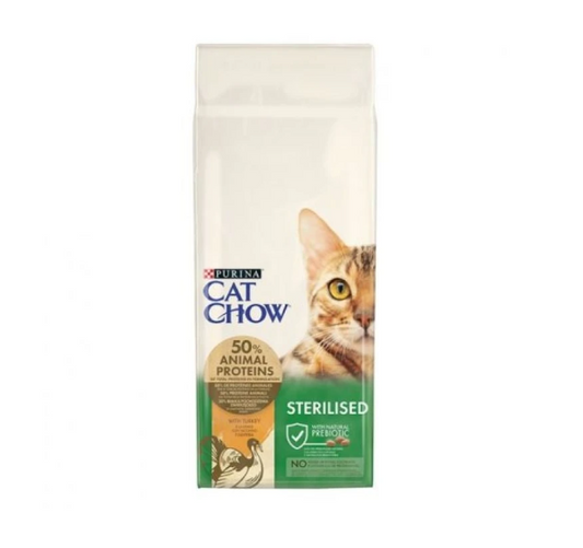 PURINA CAT CHOW STERILISED TURKEY 15KG